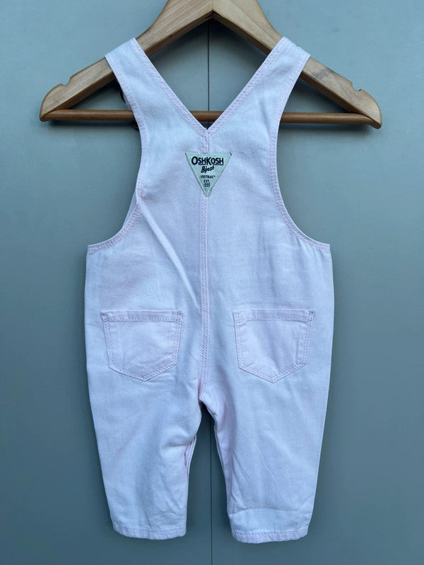 Oshkosh Rose Pink Dungarees 3M