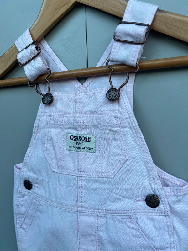 Oshkosh Rose Pink Dungarees 3M