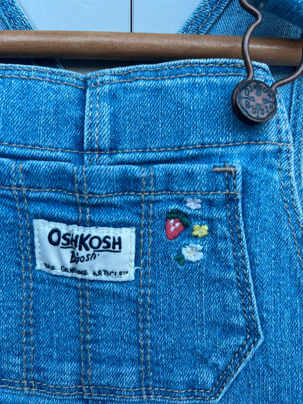 Oshkosh Floral Denim Dungarees 12M