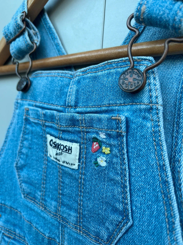 Oshkosh Floral Denim Dungarees 12M