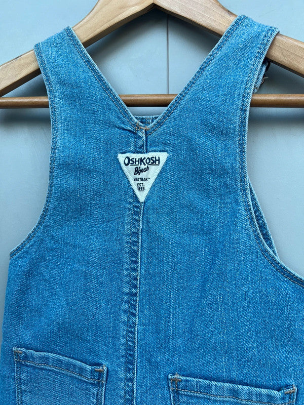 Oshkosh Floral Denim Dungarees 12M
