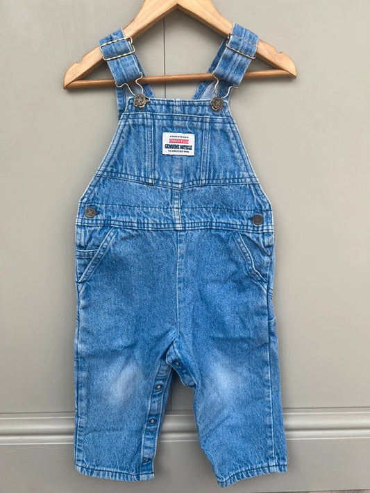 Oshkosh Vintage Light Denim Dungarees 3T