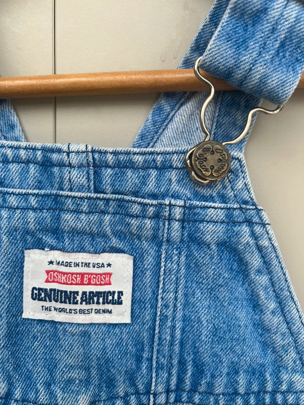 Oshkosh Vintage Light Denim Dungarees 3T