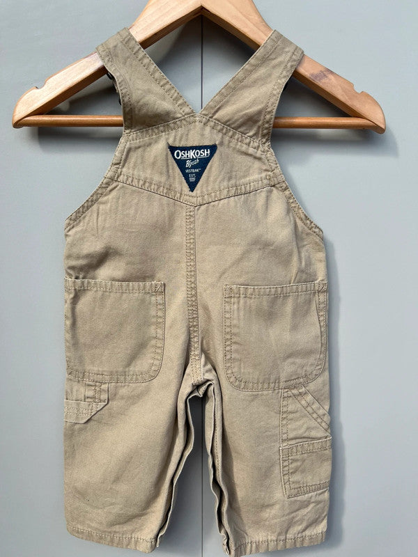 Oshkosh Beige Cargo Dungarees 3M