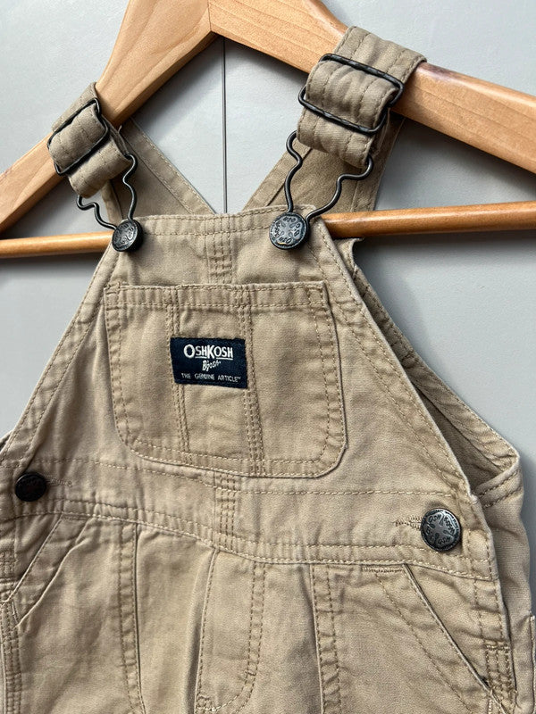 Oshkosh Beige Cargo Dungarees 3M