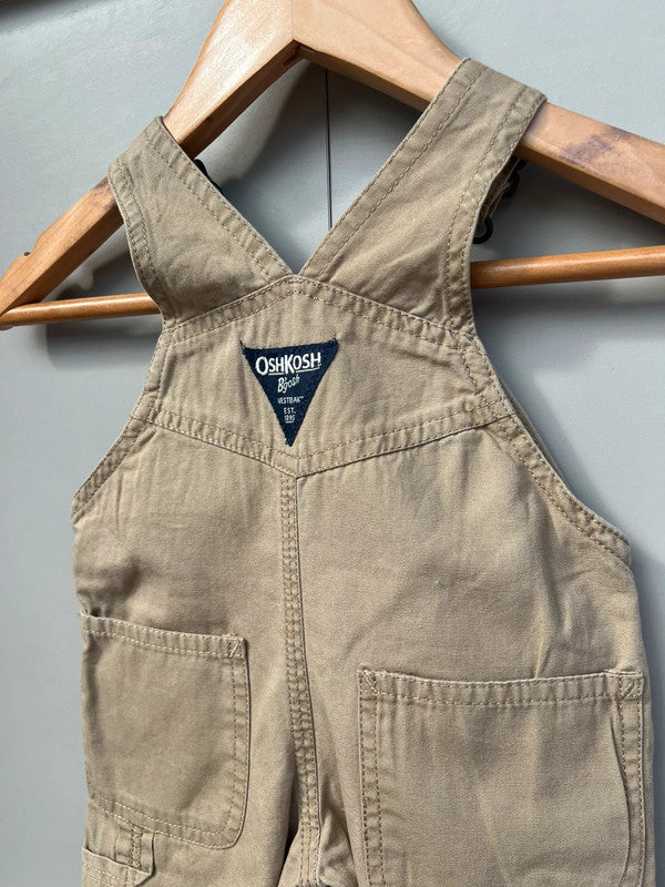 Oshkosh Beige Cargo Dungarees 3M