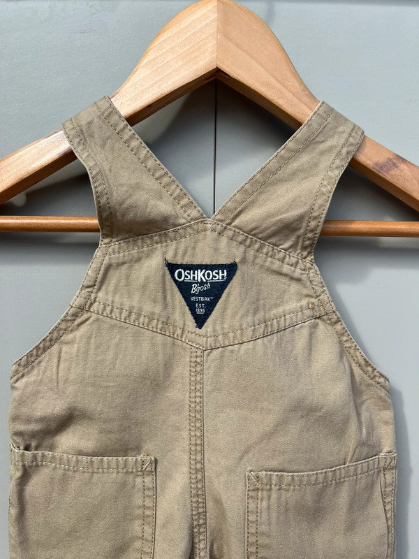 Oshkosh Beige Cargo Dungarees 3M