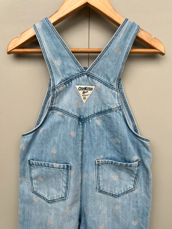 Oshkosh Heart Denim Dungarees 4T