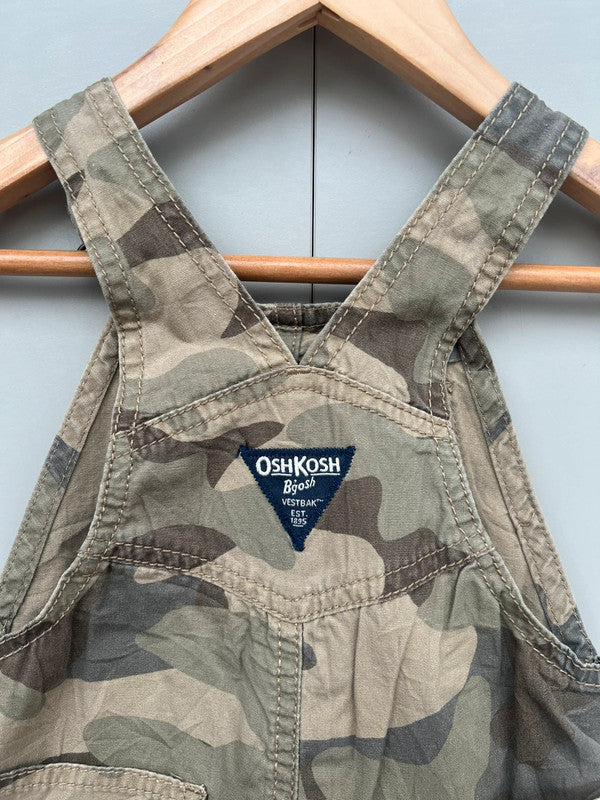 Oshkosh Camo Shortall Dungarees 12M