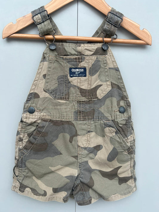 Oshkosh Camo Shortall Dungarees 12M