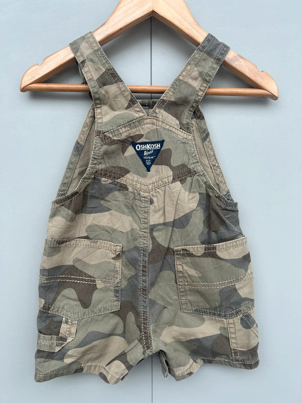 Oshkosh Camo Shortall Dungarees 12M