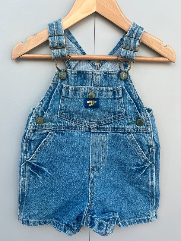 Oshkosh Vintage Denim Shortall Dungarees 12M