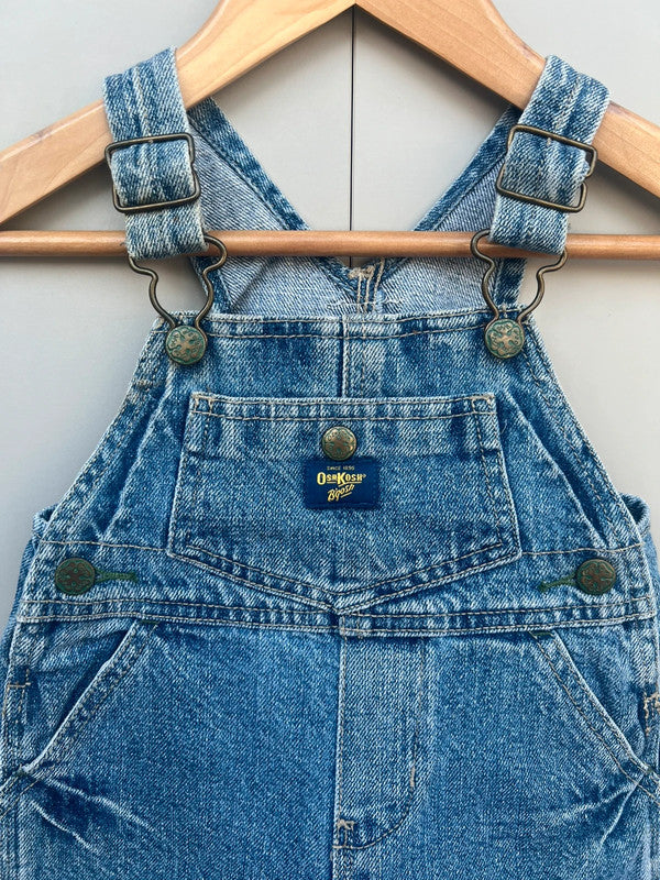 Oshkosh Vintage Denim Shortall Dungarees 12M