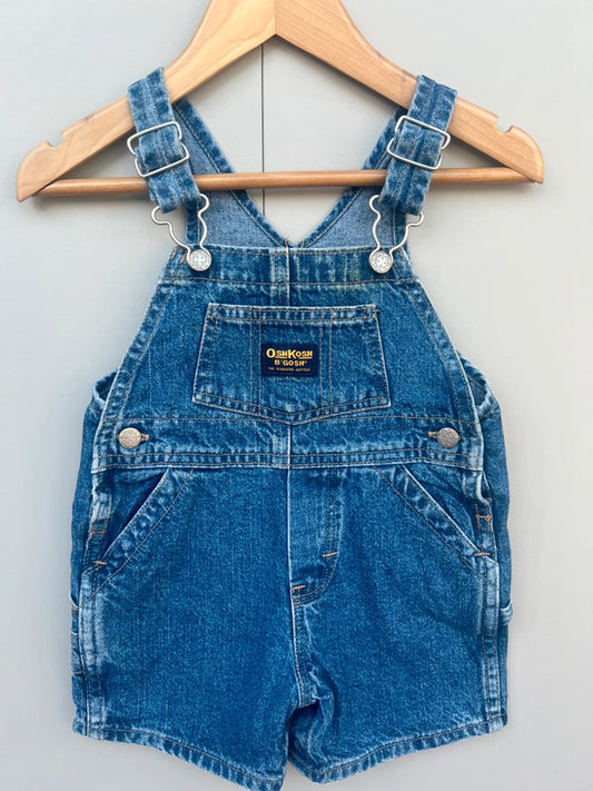 Oshkosh Vintage Denim Shortall Dungarees Size 6/9M
