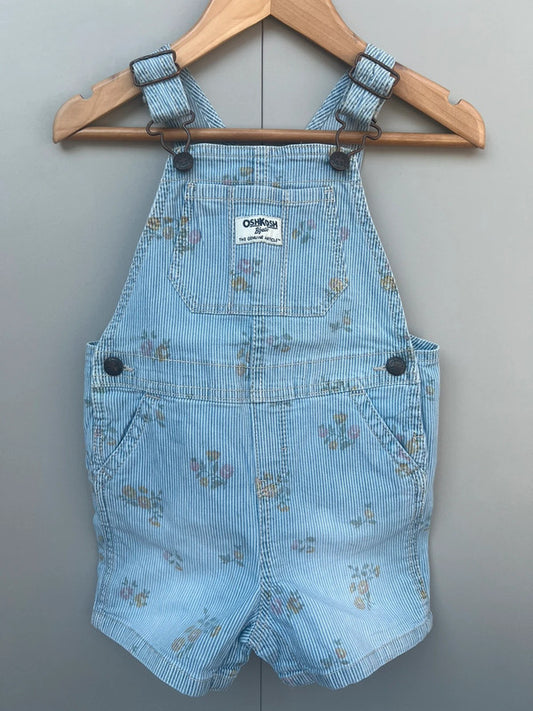 Oshkosh Striped Shortall Dungarees 24M