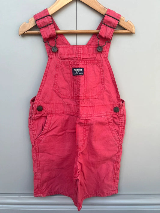 Oshkosh Red Shortall Dungarees 4T