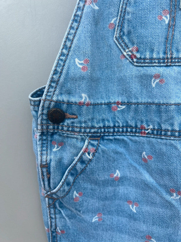 Oshkosh Shortall Dungarees Cherry 24M