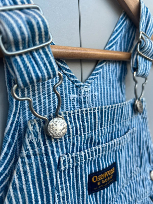 Oshkosh Vintage Shortalls Hickory 6/9M
