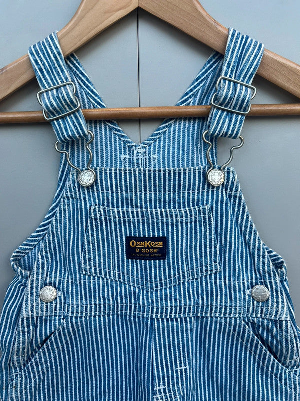 Oshkosh Vintage Shortalls Hickory 6/9M