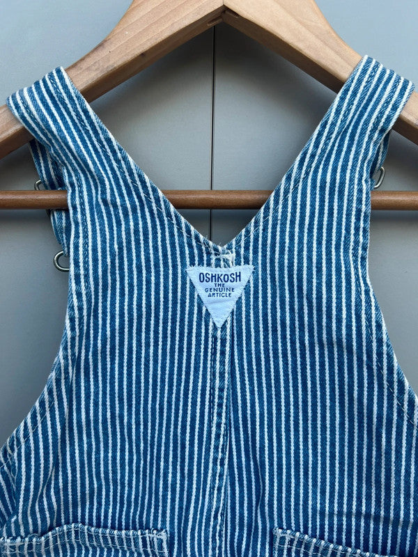 Oshkosh Vintage Shortalls Hickory 6/9M