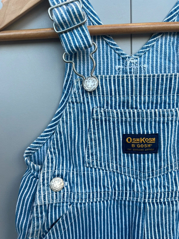Oshkosh Vintage Shortalls Hickory 6/9M