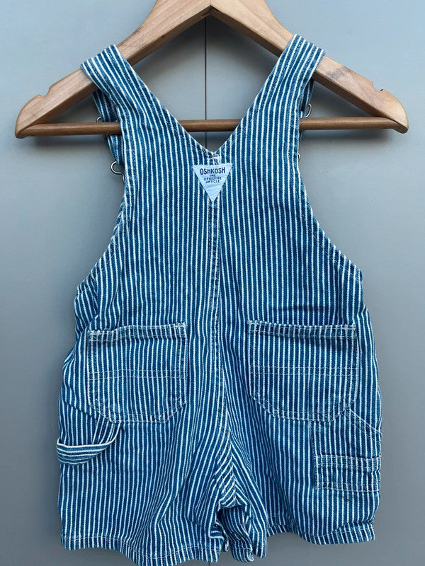 Oshkosh Vintage Shortalls Hickory 6/9M