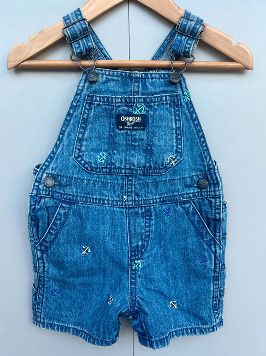 Oshkosh Denim Anchor Shortall Dungarees 18M