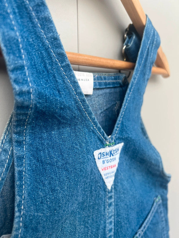Oshkosh Unisex Vintage Shortall Dungarees 9M