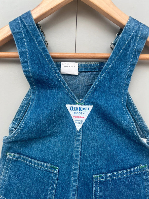 Oshkosh Unisex Vintage Shortall Dungarees 9M