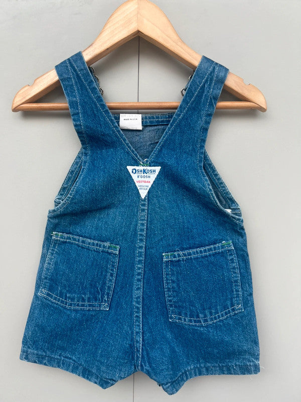Oshkosh Unisex Vintage Shortall Dungarees 9M