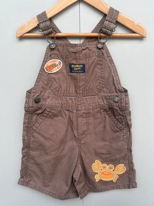 Oshkosh Brown Shortall Dungarees 18M