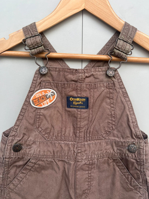 Oshkosh Brown Shortall Dungarees 18M