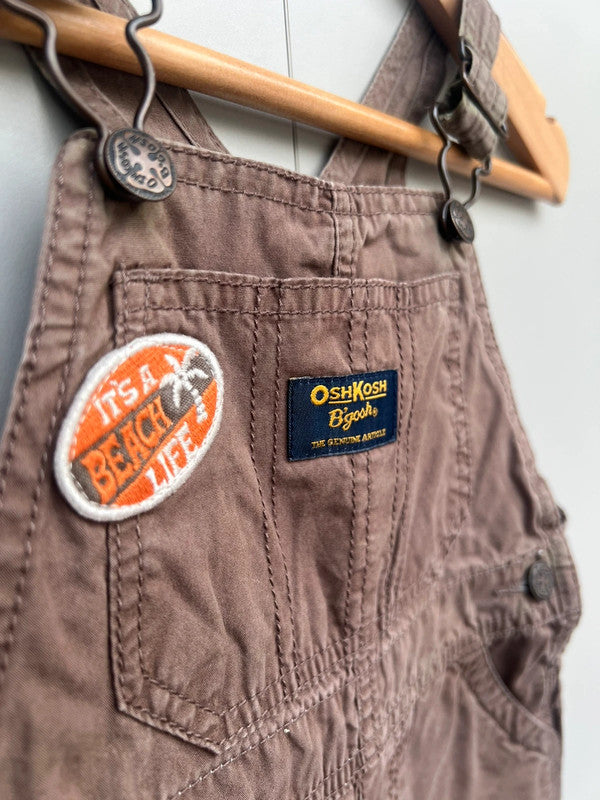 Oshkosh Brown Shortall Dungarees 18M