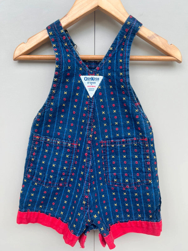 Oshkosh Vintage XO Shortall Dungarees 6/9M