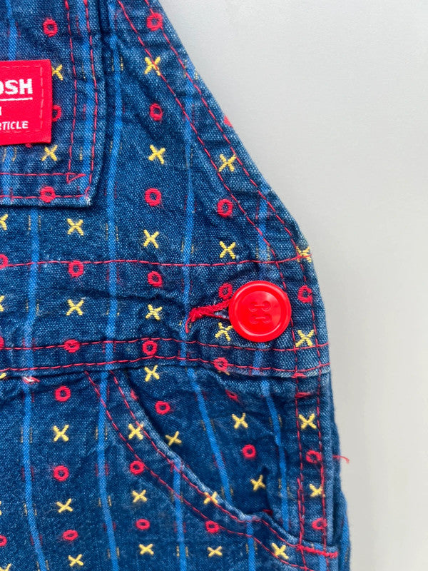 Oshkosh Vintage XO Shortall Dungarees 6/9M