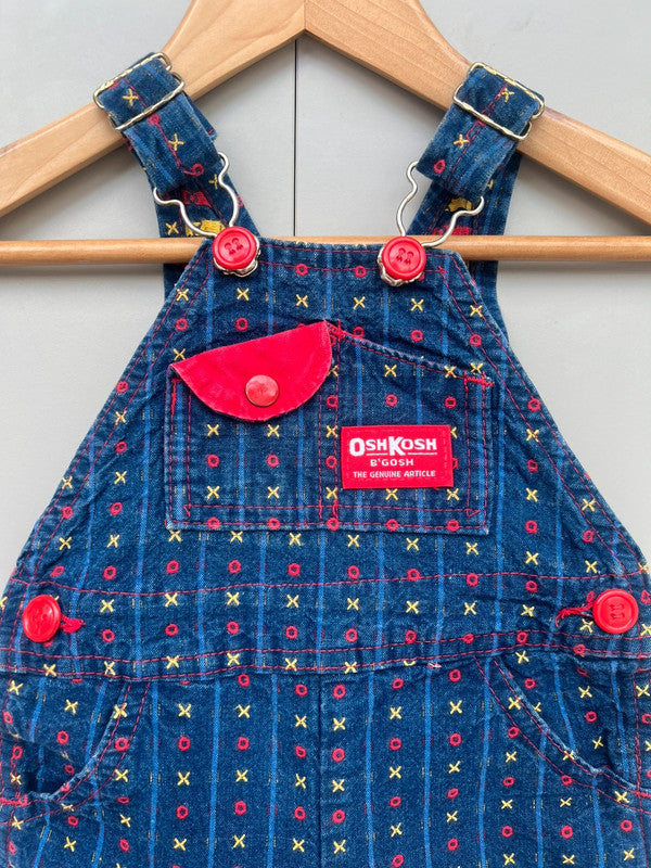Oshkosh Vintage XO Shortall Dungarees 6/9M