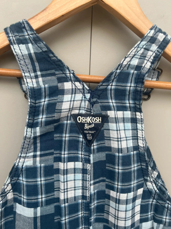 Oshkosh Check Dungarees 18M