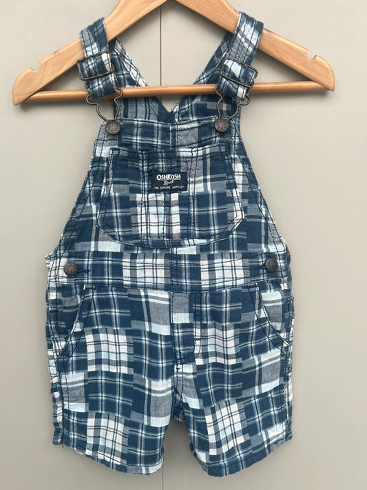 Oshkosh Check Dungarees 18M