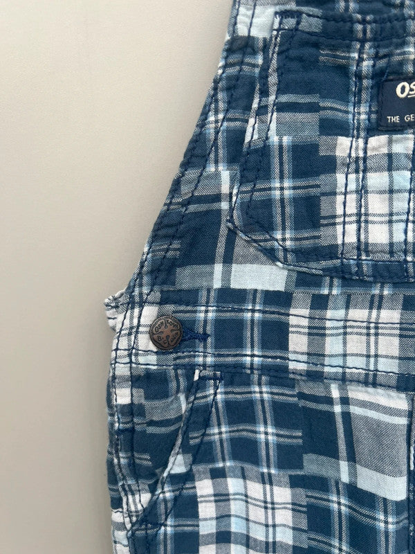 Oshkosh Check Dungarees 18M