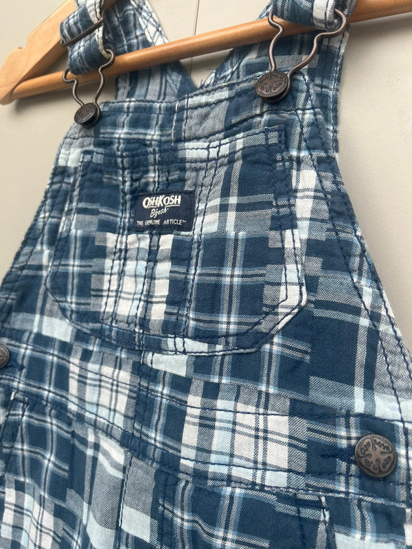 Oshkosh Check Dungarees 18M