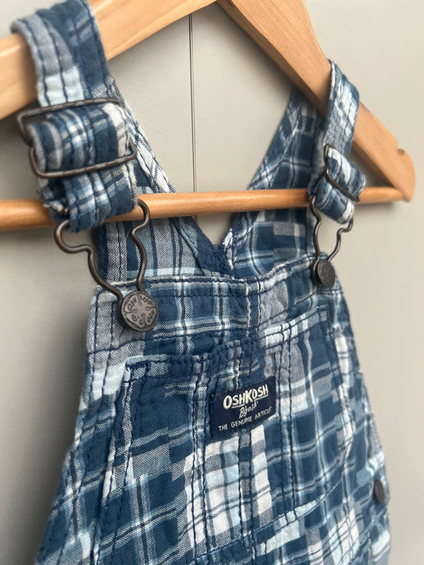 Oshkosh Check Dungarees 18M