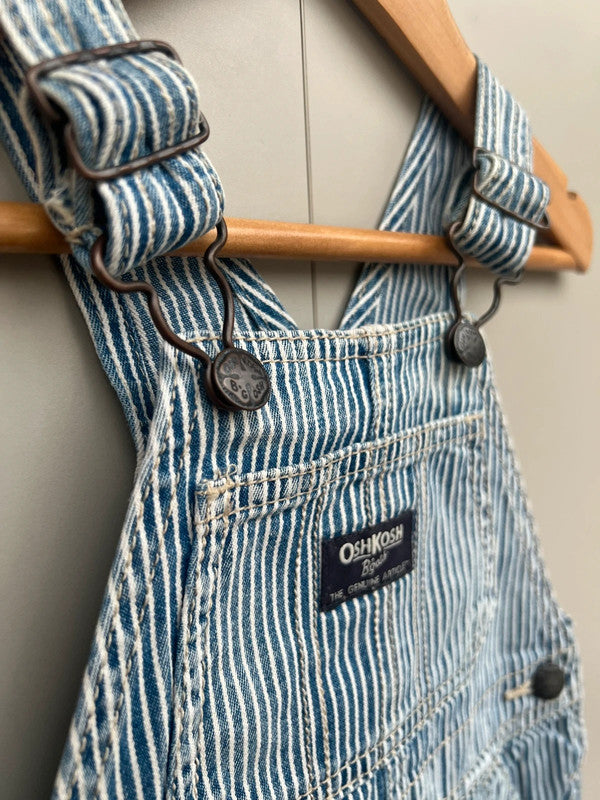 Oshkosh Hickory Shortall Dungarees 12M