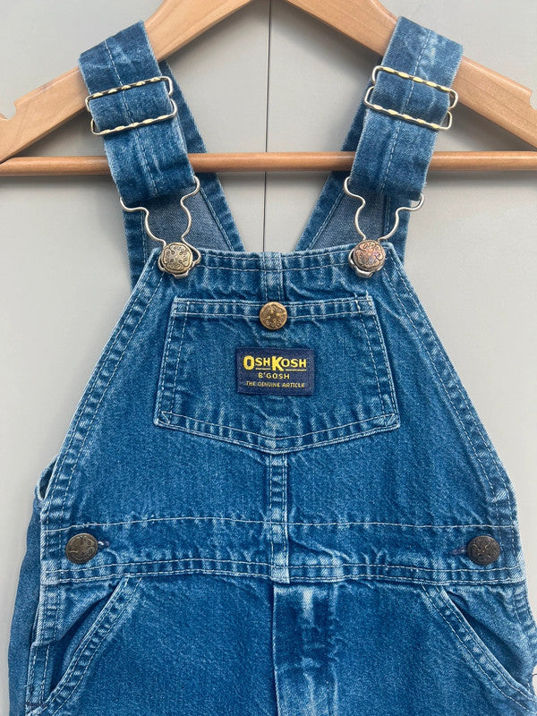 Oshkosh Vintage Denim Shortalls 3T