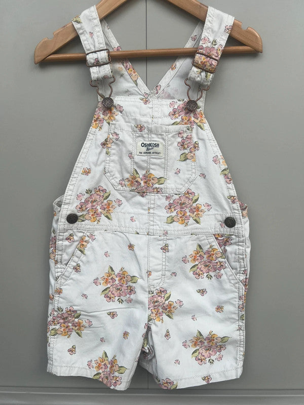 Oshkosh Floral Shortalls 4T