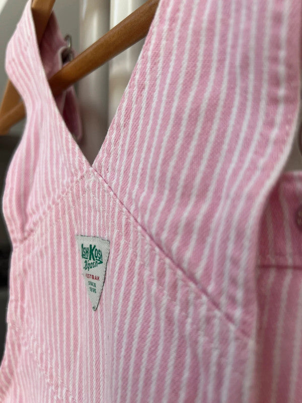 Oshkosh Vintage Hickory Pink Dungarees 5T
