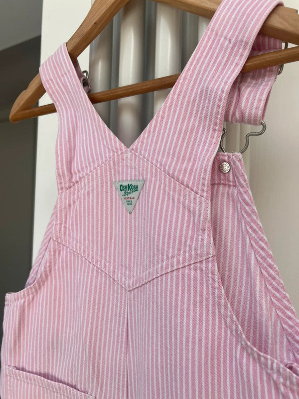 Oshkosh Vintage Hickory Pink Dungarees 5T