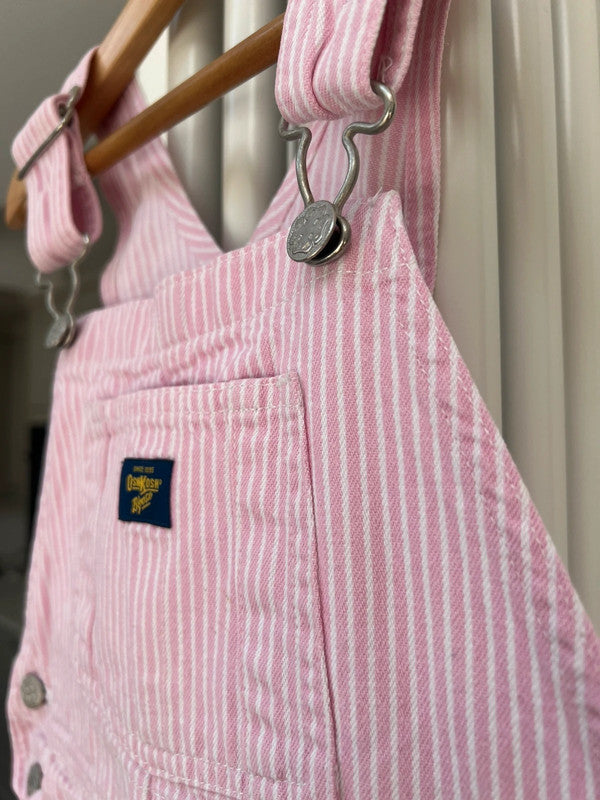 Oshkosh Vintage Hickory Pink Dungarees 5T