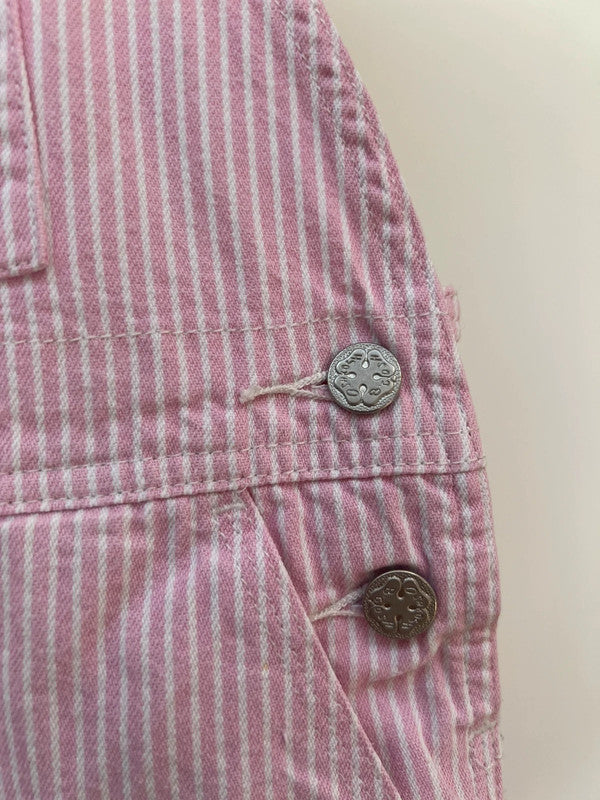 Oshkosh Vintage Hickory Pink Dungarees 5T