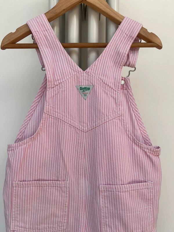 Oshkosh Vintage Hickory Pink Dungarees 5T