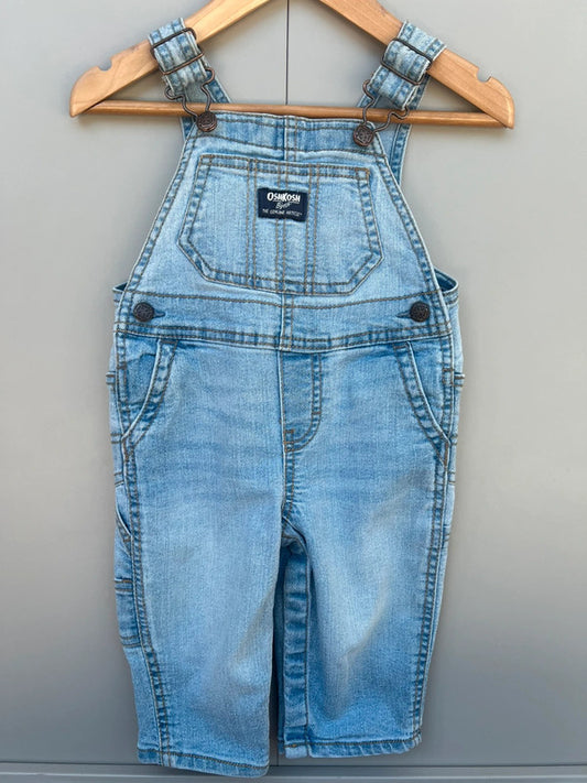Oshkosh Light Denim Dungarees 9M